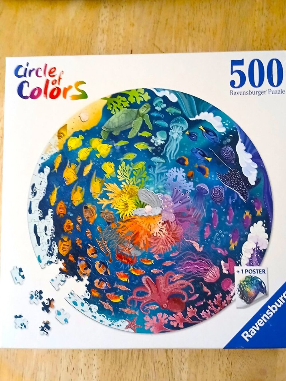 Ravensburger Circle of Colors "Ocean" Jigsaw Puzzle, 500 Pieces